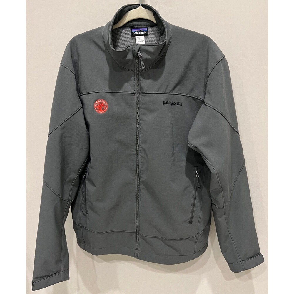 New Belgium Brewing - Patagonia Polartec Jacket Polyester Men's Size Large Gray